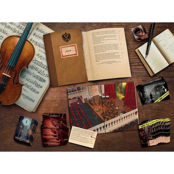 AS GAMES BOARD GAME CRIME SCENE VIENNA 1824 FOR AGES 18+ AND 1+ PLAYERS