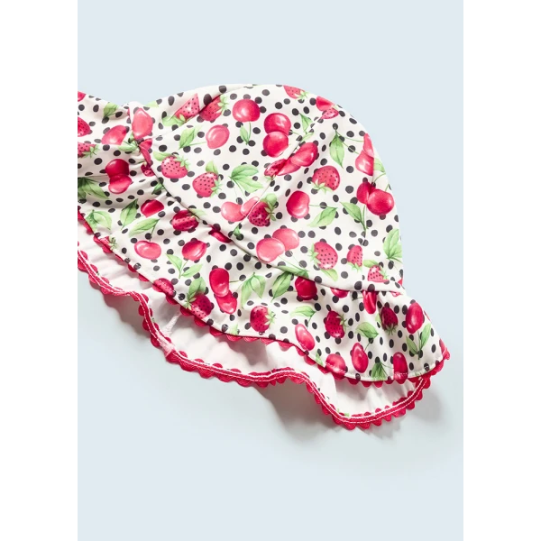 MAYORAL SET SWIMSUIT WITH HAT RED