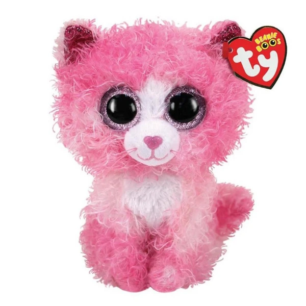 TY BEANIE BOOS ΧΝΟΥΔΩΤΟ 23 εκ. ΓΑΤΟΥΛΑ ΡΟΖ ΣΓΟΥΡΟΜΑΛΛΑ
