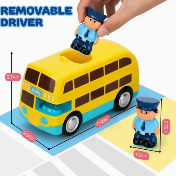 BABY REMOTE CONTROL YELLOW BUS 27MHz
