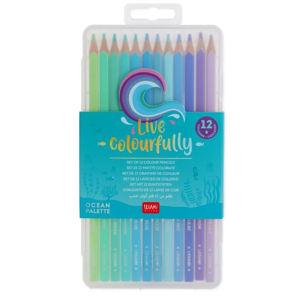 LEGAMI ΣΕΤ 12 ΧΡΩΜΑΤΑ LIVE COLOURFULLY - CYAN