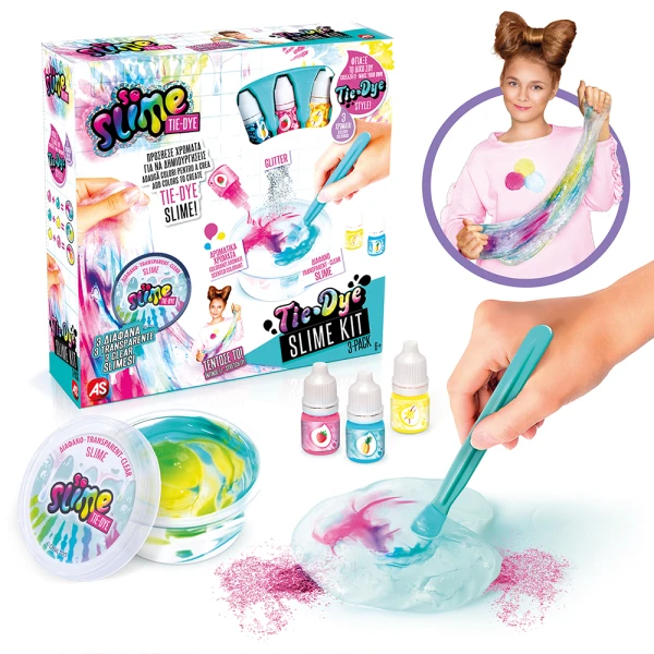 SO SLIME TIE-DYE 3-PACK SLIME KIT FOR AGES 6+
