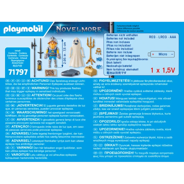 PLAYMOBIL NOVELMORE STARTER PACK GHOST AND NOVELMORE KNIGHT
