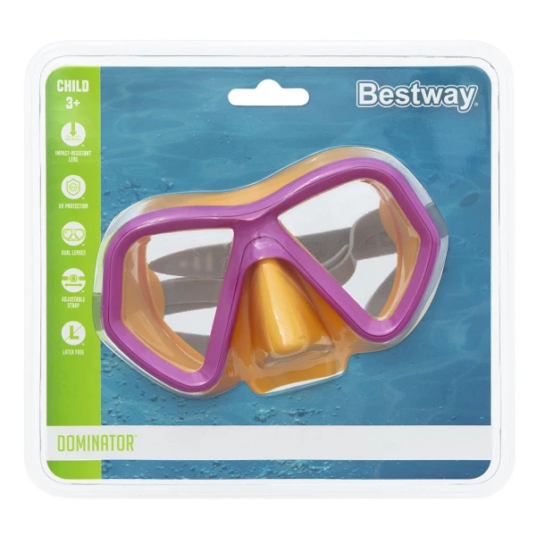 BESTWAY KIDS DOMINATOR MASK FUSCHIA