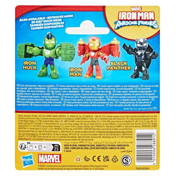 MARVEL IRON MAN AND HIS AWESOME FRIENDS FIGURE IRON MAN WITH ACCESSORY