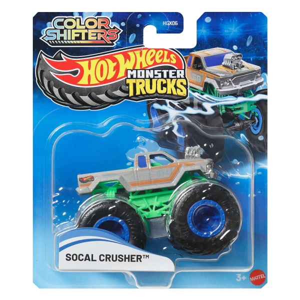 HOT WHEELS ΟΧΗΜΑΤΑ MONSTER TRUCKS ΧΡΩΜΟΚΕΡΑΥΝΟΙ - SOCAL CRUSHER