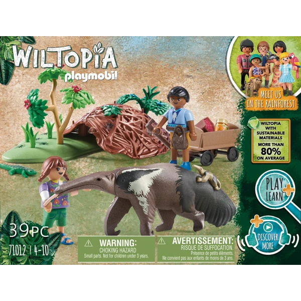 PLAYMOBIL WILTOPIA ΠΑΙΔΙΑ ΦΡΟΝΤΙΣΤΕΣ ΖΩΩΝ ΜΕ ΜΥΡΜΗΓΚΟΦΑΓΟ