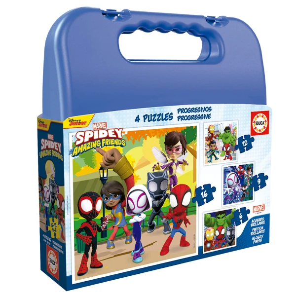 EDUCA PROGRESSIVE ΠΑΖΛ 6-9-12-16 τεμ. SPIDEY & HIS AMAZING FRIENDS