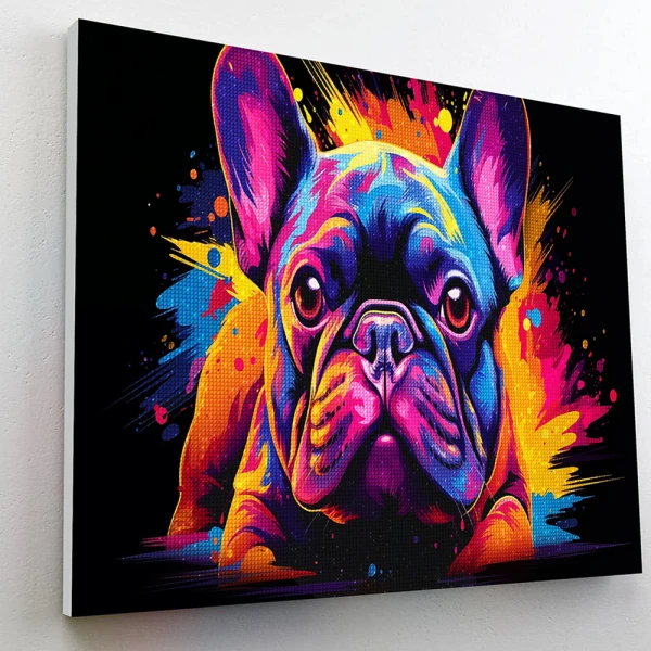 SPLAT PLANET ΣΕΤ DIAMOND PAINTING ΣΕ ΚΑΜΒΑ ΜΕ ΤΕΛΑΡΟ 30X40 εκ. NEON BULLDOG