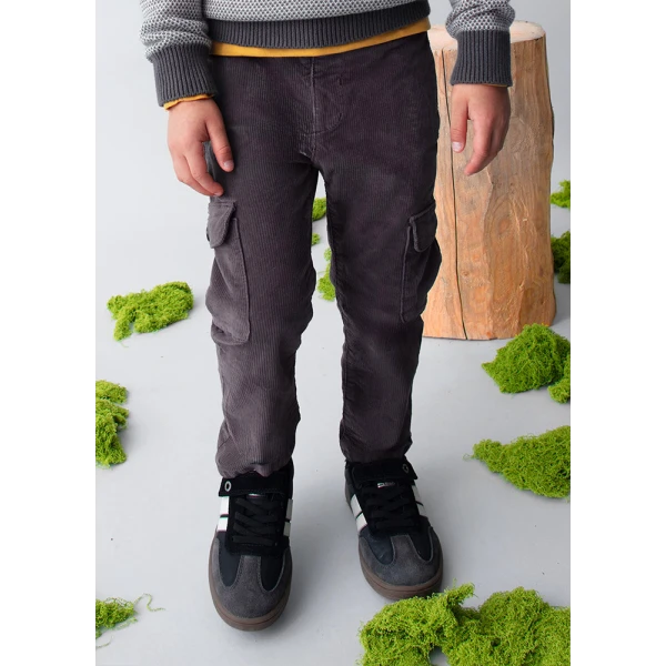 MAYORAL TROUSERS CARGO CORDUROY BLACKBOARD