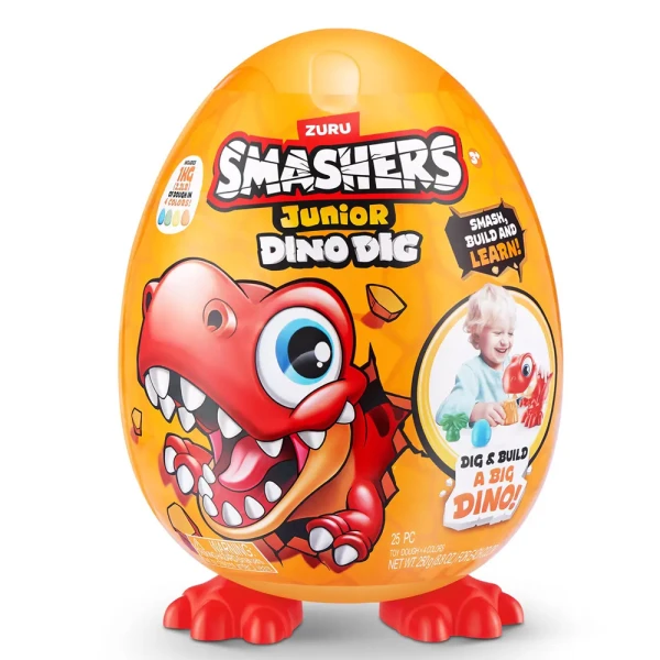 SMASHERS JUNIOR S1 ΜΙΝΙΑΤΟΥΡΑ DINO DIG ΜΕΓΑΛΟ ΑΥΓΟ ΕΚΠΛΗΞΗ