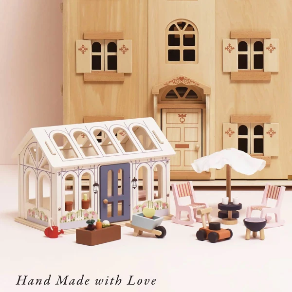 LE TOY VAN WOODEN CONSERVATORY PALYSET