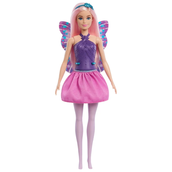 BARBIE ΚΟΥΚΛΑ ΝΕΡΑΪΔΑ ΜΠΑΛΑΡΙΝΑ ΜΩΒ ΦΤΕΡΑ