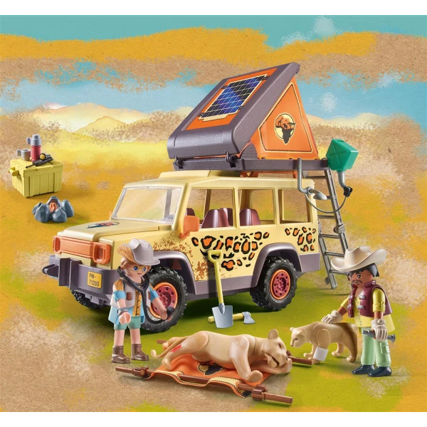 PLAYMOBIL WILTOPIA - ΌΧΗΜΑ ΠΕΡΙΘΑΛΨΗΣ ΑΓΡΙΩΝ ΖΩΩΝ