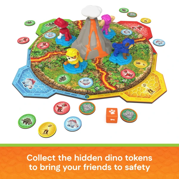 PAW PATROL DINO MOVIE BOARD GAME HELP THE PUPS RESCUE THE DINOS