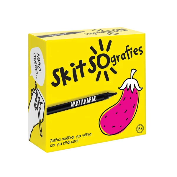 AS GAMES BOARD GAME SKITSOGRAFIES  INAPPROPRIATE - FOR AGES 18+ AND 3-6 PLAYERS