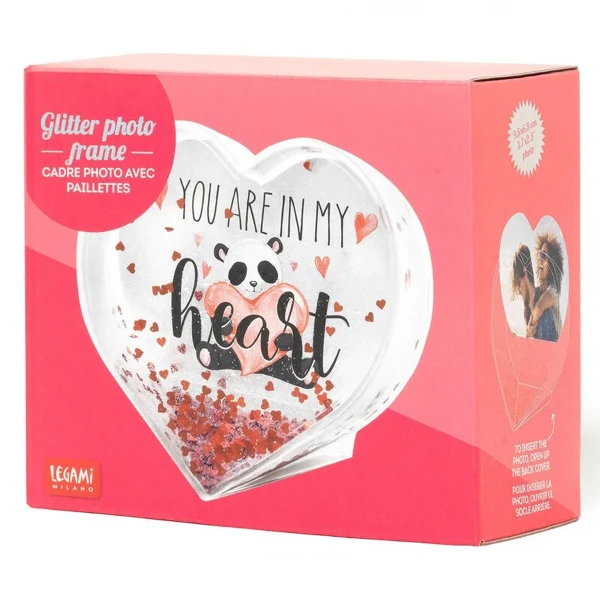 LEGAMI GLITTER PHOTO FRAME - HEART
