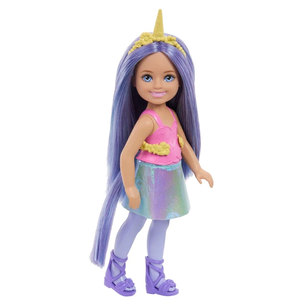 BARBIE ΚΟΥΚΛΑ CHELSEA ΠΑΡΑΜΥΘΕΝΙΟΣ ΚΟΣΜΟΣ - ΜΟΝΟΚΕΡΟΣ ΜΕ ΜΩΒ ΜΑΛΛΙΑ