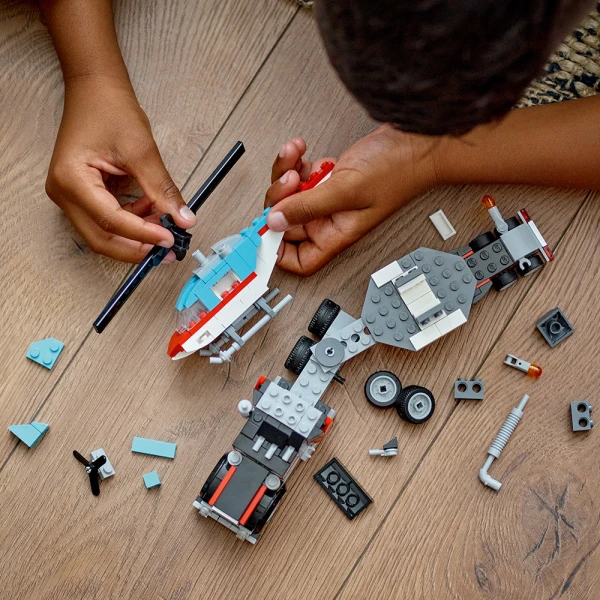 LEGO® CREATOR FLATBED TRUCK WITH HELICOPTER