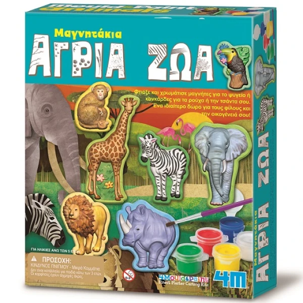 4M CONSTRUCTION WILD ANIMALS MAGNETS/PIN