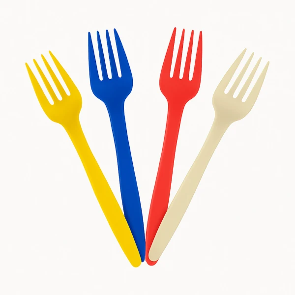 PLASTIC REUSABLE FORKS 8 pcs