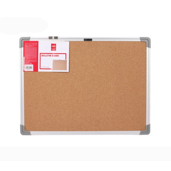 DELI BULLETIN BOARD METAL FRAME 45x60 cm BROWN