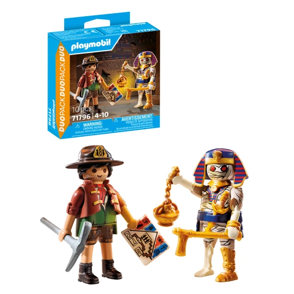 PLAYMOBIL DUOPACK ΚΥΝΗΓΟΣ ΘΗΣΑΥΡΟΥ ΚΑΙ ΜΟΥΜΙΑ