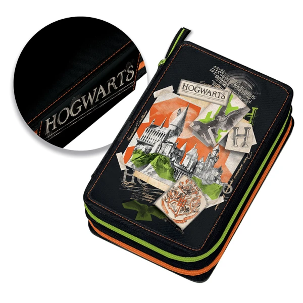 FULL DOUBLE PENCIL CASE HOGWARTS HARRY POTTER