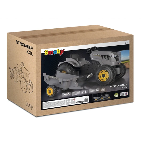 SMOBY ΠΟΔΟΚΙΝΗΤΟ ΤΡΑΚΤΕΡ STRONGER XXL ΚΑΙ ΤΡΕΪΛΕΡ