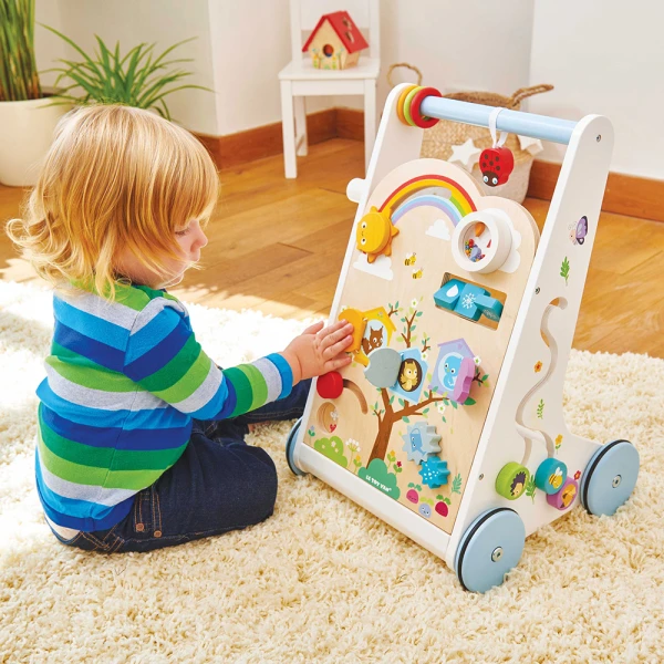 LE TOY VAN ΞΥΛΙΝΗ ΠΕΡΠΑΤΟΥΡΑ 12 ΔΡΑΣΤΗΡΙΟΤΗΤΩΝ 34Χ32Χ51 εκ.