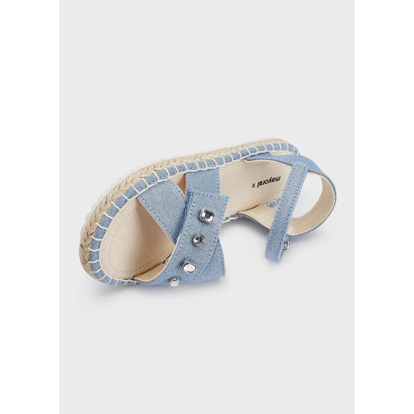 MAYORAL SANDALS JUTE STONES DENIM