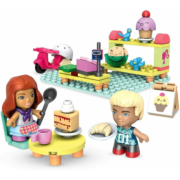 MEGA BLOKS BARBIE SET WITH FIGURE & ACCESSORIES 76 pcs - BAKERY