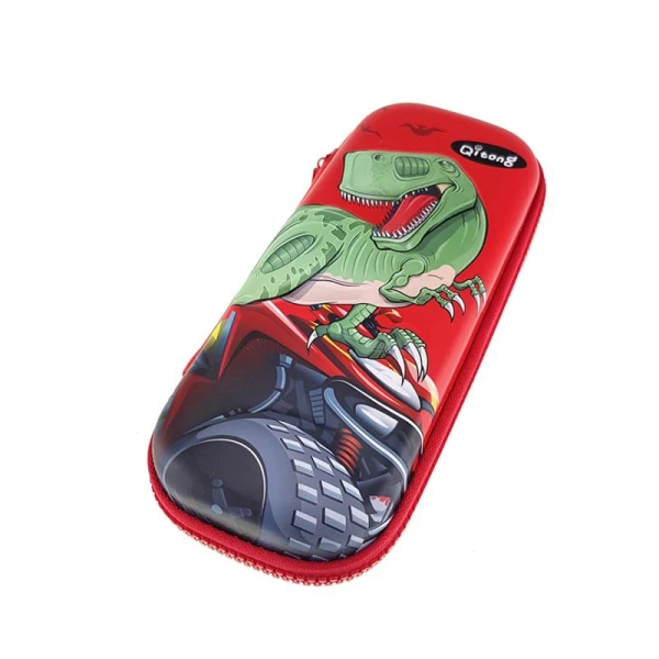 3D PENCIL CASE DINOSAUR RED
