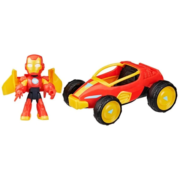 MARVEL IRON MAN AND HIS AWESOME FRIENDS IRON MAN VEHICLE AND FIGURE