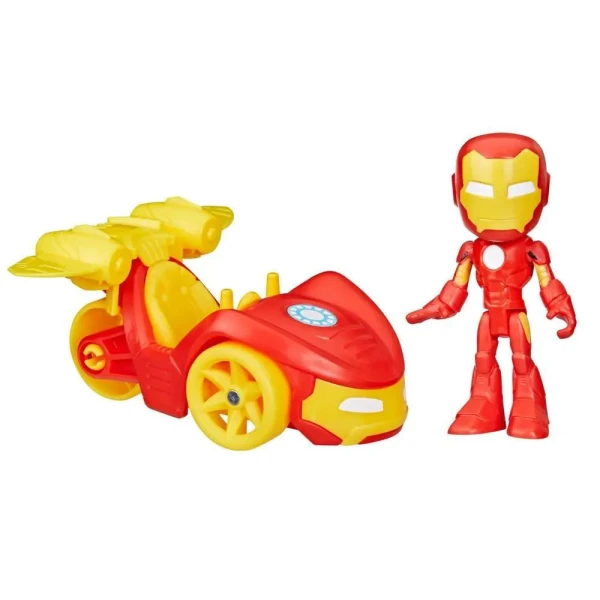 SPIDEY AND HIS AMAZING FRIENDS IRON RACER AND ACCESSORY