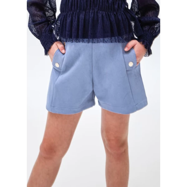 MAYORAL BERMOUDA SHORTS SUEDE BLUE RAF