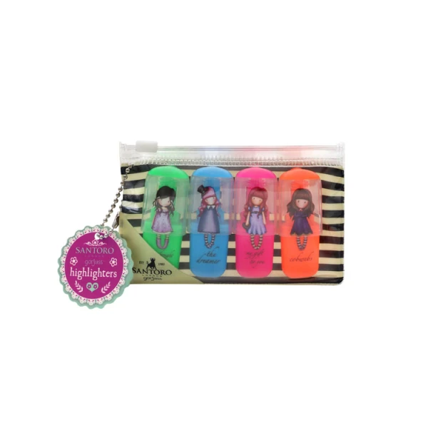 GORJUSS SANTORO FIESTA HIGHLIGHTERS SET