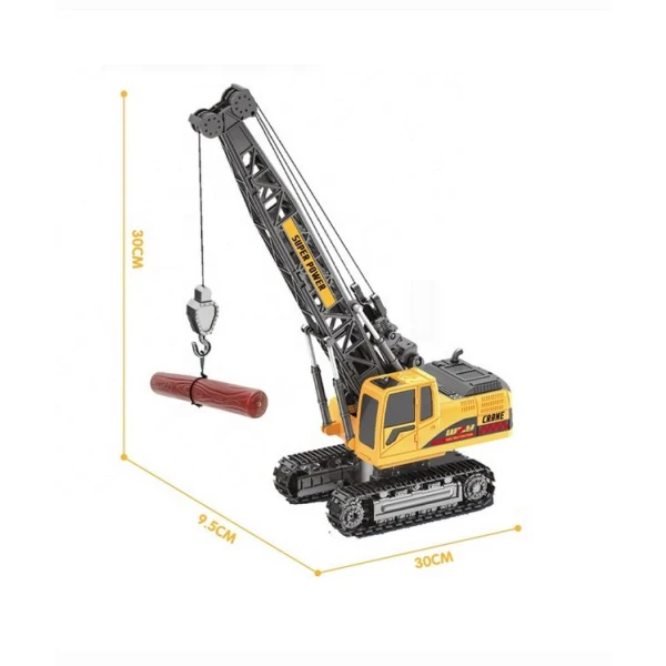 REMOTE CONTROL TOWER CRANE WITH CRAWLERS USB 2.4GHZ