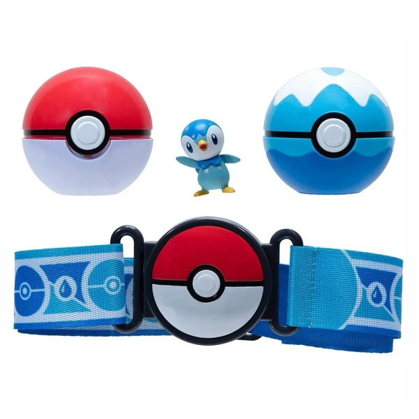 POKEMON CLIP N GO POKE BALL WITH BELT W12 PIPLUP