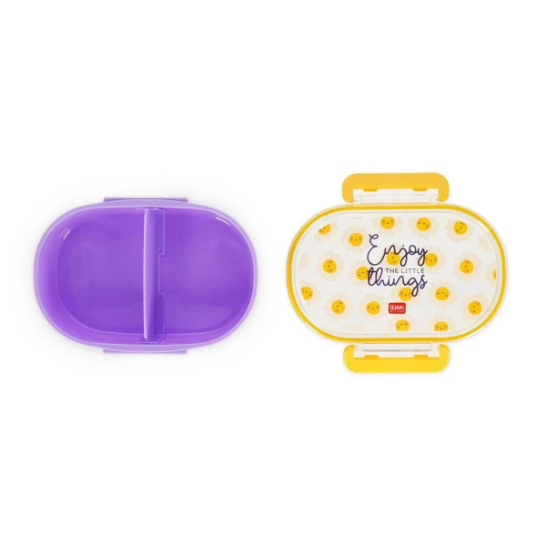 LEGAMI LUNCH BOX 500ml WITH 2 COMPARTMENTS - DAISY