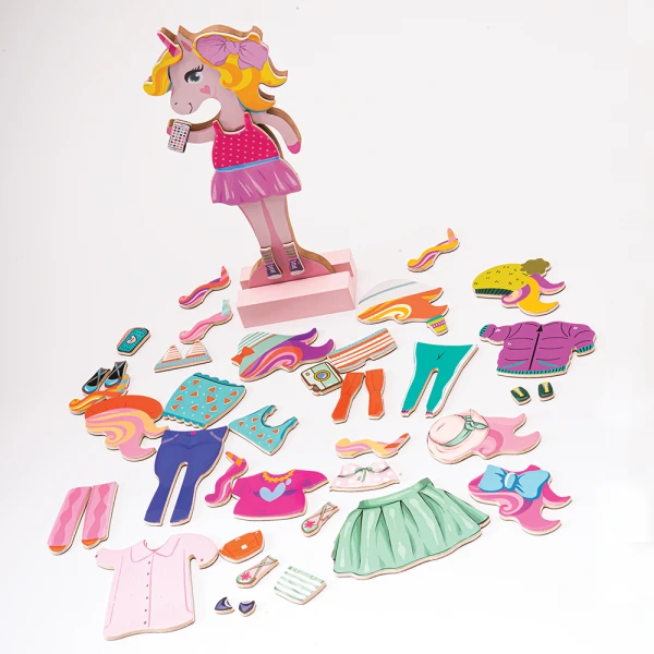 MAGNET BOX FANTASY DREAMS DRESS-UP 46 ΕΚΠΑΙΔΕΥΤΙΚΟΙ ΞΥΛΙΝΟΙ ΜΑΓΝΗΤΕΣ ΓΙΑ 3+ ΧΡΟΝΩΝ