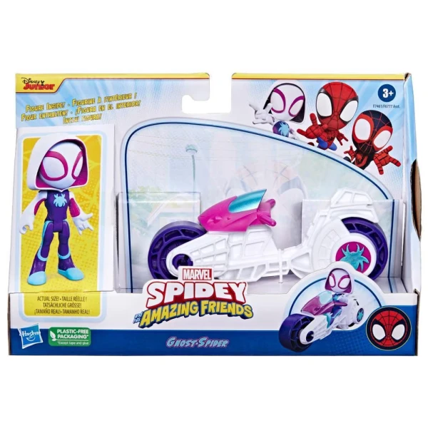 SPIDEY AND HIS AMAZING FRIENDS GHOST SPIDER ΜΕ ΜΟΤΟΣΥΚΛΕΤΑ