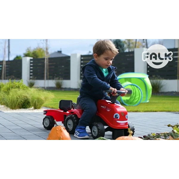 FALK BABY CASE IH ΠΟΔΟΚΙΝΗΤΟ ΤΡΑΚΤΕΡ ΜΕ ΤΡΕΪΛΕΡ ΦΤΥΑΡΙ ΚΑΙ ΤΣΟΥΓΚΡΑΝΑ