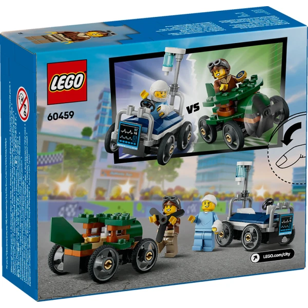 LEGO® CITY ΠΑΚΕΤΟ ΑΓΩΝΙΣΤΙΚΩΝ ΑΥΤΟΚΙΝΗΤΩΝ - ΑΕΡΟΠΛΑΝΟ VS. ΝΟΣΟΚΟΜΕΙΑΚΟ ΚΡΕΒΑΤΙ