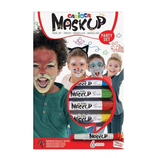 CARIOCA MASKUP FACE PAINT 6 PARTY SET
