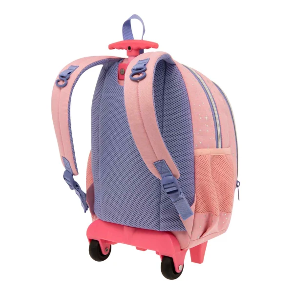 POLO ΣΑΚΙΔΙΟ ΝΗΠΙΟΥ TROLLEY JUNIOR LITTLE 2024 ΡΟΖ ΠΕΤΑΛΟΥΔΕΣ