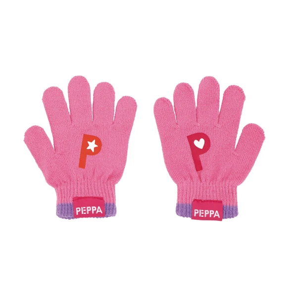 SET HAT-SCARF-GLOVES PINK PEPPA PIG