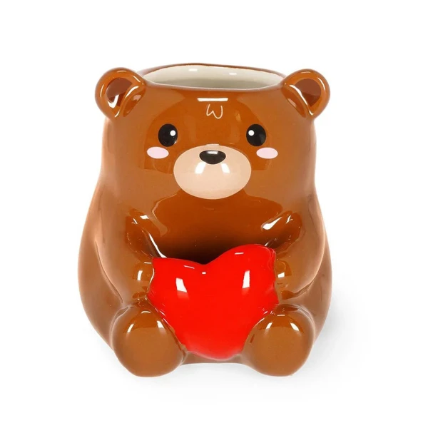 LEGAMI CERAMIC PEN HOLDER DESK FRIENDS - TEDDY BEAR