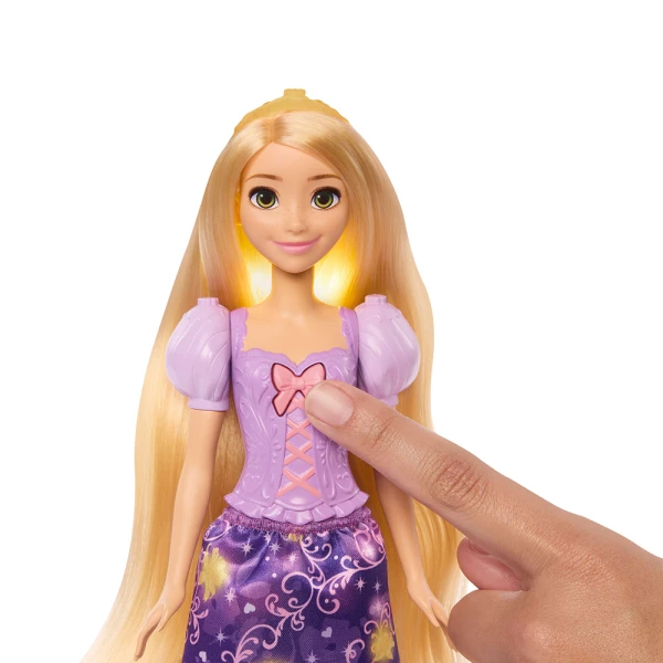 DISNEY PRINCESS ΚΟΥΚΛΑ ΡΑΠΟΥΝΖΕΛ ΜΕ ΜΑΛΛΙΑ ΠΟΥ ΛΑΜΠΟΥΝ