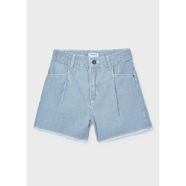 MAYORAL PANTS SHORT STRIPED DENIM BLUE 
